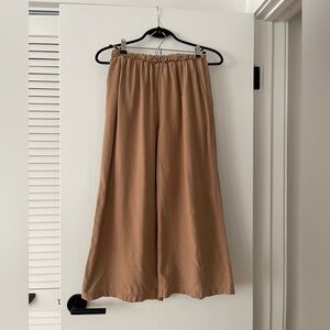 Ozma Crop Wide Leg Pants in Rosehip